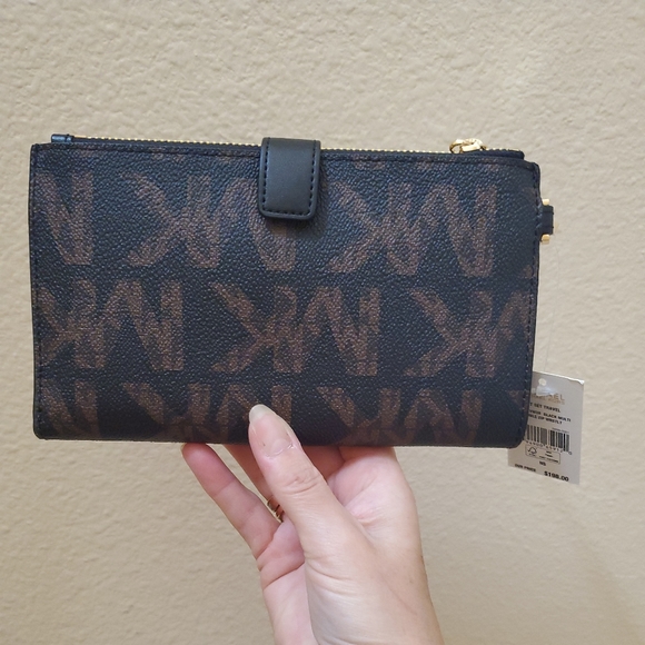 Michael kors Jet Set Double Zip Wristlet Wallet - Picture 4 of 7